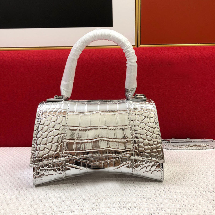 

Evening Bags Luxury Designer bb Bag Crocodile Pattern Ladies Handbag Leather Hour glass Women Totes Purses Classic Crossbody Tote High Quality B V bags, Red