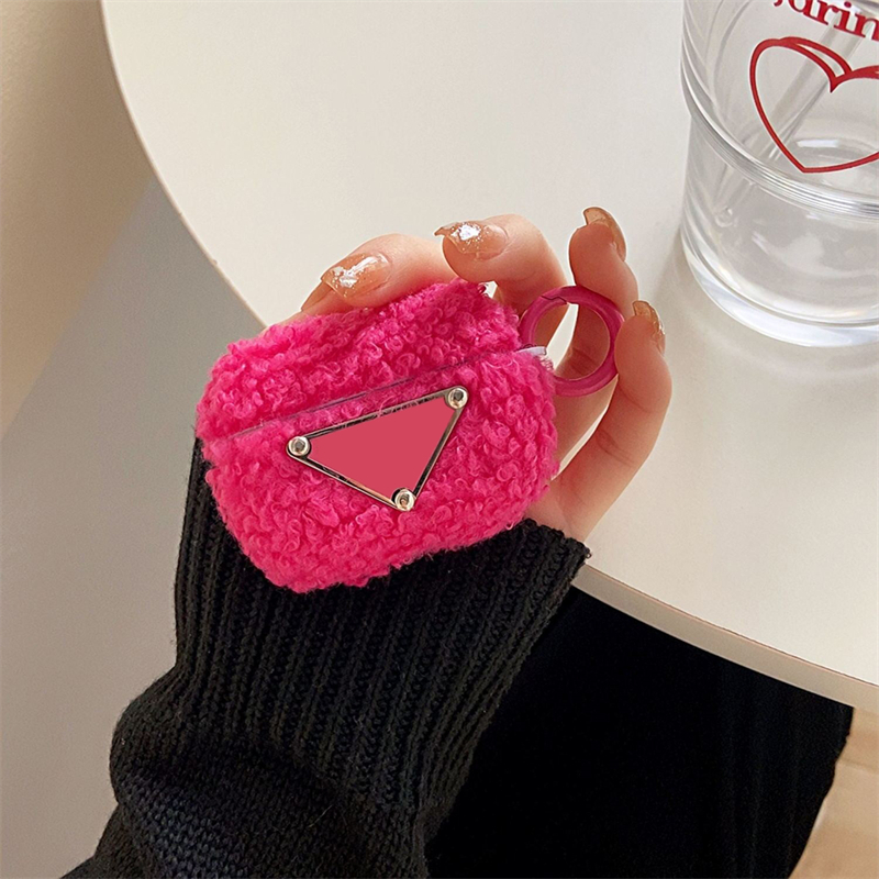 

Pink Airpods3 Headphone Accessories Plush Headphone Protective Cases Airpods Pro 1 2 Bluetooth Headphones Shell Dustproof