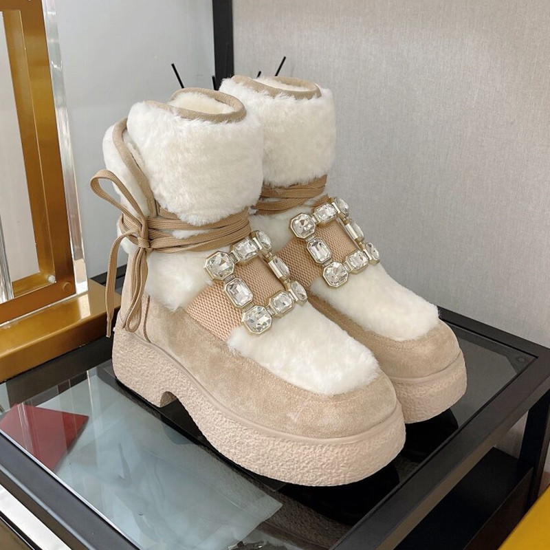 

New winter boots for women 2022 botas mujer invierno 2022 snow boots, Black