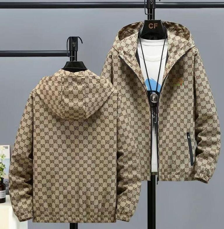 Men&#039;s Jacket Luxury Hooded Coats Casual Style Streetwear Zipper Male Fashion Tide Brand Designer Clothing-image-803647749