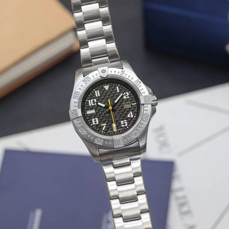 

NEW 2022 Classic model man Watch Luxury silver Stainless steel Quartz wristwatches designer style popular modern watch Male clock 1884