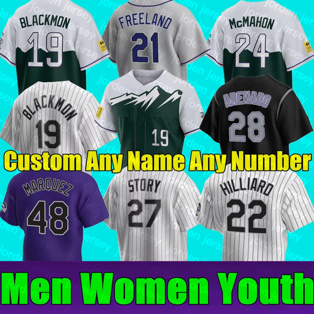 

NEW College Baseball Wears Colorado Kris Bryant 2022 City Connect Rockies Jersey Charlie Blackmon Randal Grichuk Ryan McMahon Raimel Tapia C, Men