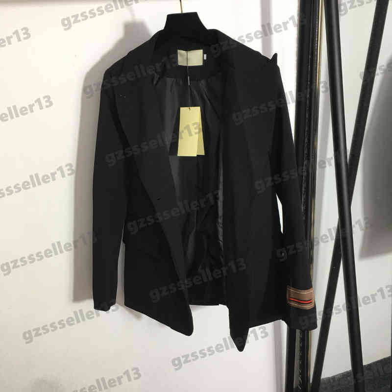 

Women Jackets Gu Cuffs Lettering Logo Embroidery Jacket Fashion Brand Two Button Slim Blazer Luxury Womens Clothing Size S- 0912