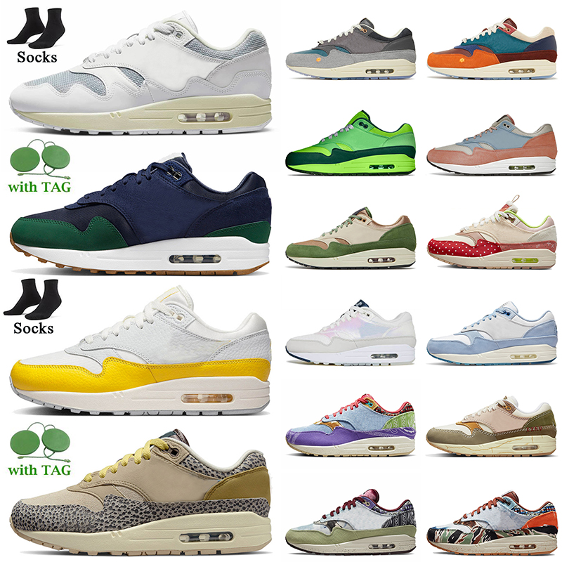 

Max 1 OG Running Shoes Fashion 2022 Amax Max1 Patta White 1s Safari Cobblestone Tour Yellow Kasina Won Ang Orange Grey Black Cactus Jack 87 Women Mens Trainers Sneakers, C46 triple black 40-45