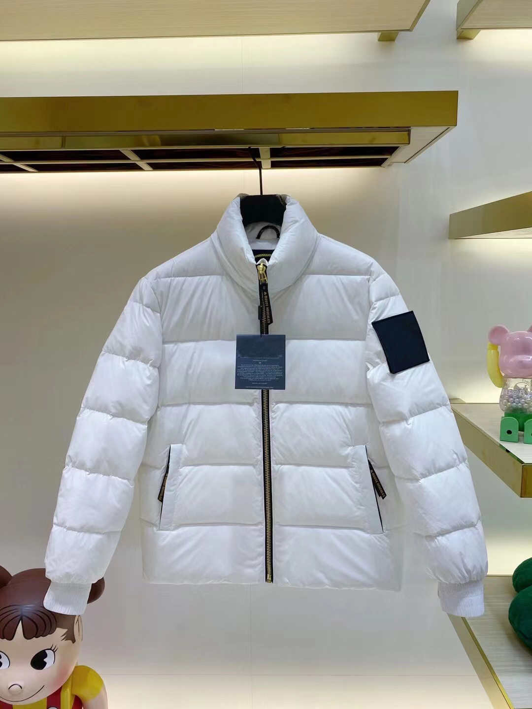 Canadian winter moose waterproof down jacket men's fur collar parka white duck coat fashion men and women couples moose casual version to