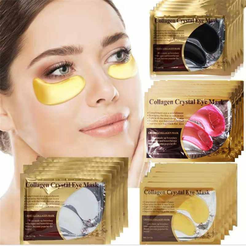 

Crystal Collagen Gold Powder Eye Care Mask Anti-Aging Dark Circles Acne Beauty Patches For Eyes Skin Care Masks