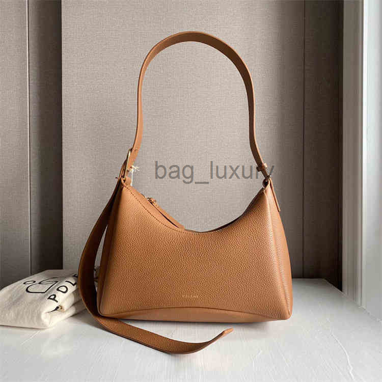 

New Polene Armpit Bag Crescent Lychee Grain Cowhide Portable One Shoulder Messenger Women's, Customize