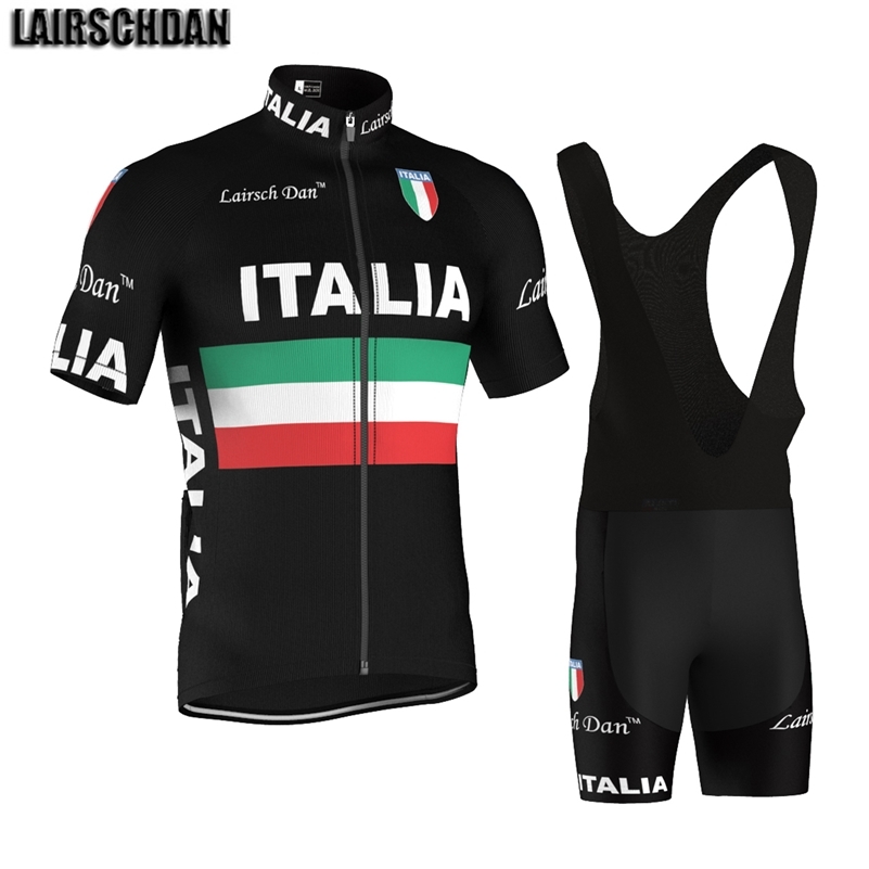 

LairschDan Italy Cycling Jersey Set Complete Summer Bicycle Clothes Men Mountain Bike Wear MTB Outfit Maglia Ciclismo Uomo 220726, Only jersey