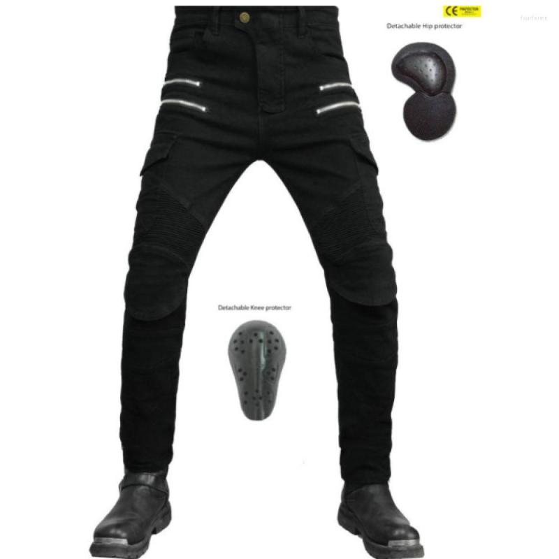 

Men's Jeans Men's Riding Off-road Pants Zipper Design With Protective