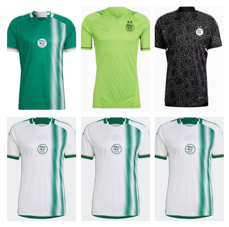 

maillot Algerie 2022 2023 Soccer Jersey Player Version Fans Algeria ATAL DELORT 22 23 BENNACER football shirt kits MAHREZ FEGHOULI uniforms men kids equipment