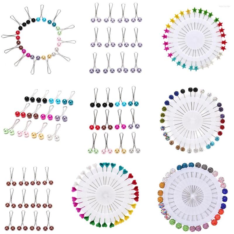 

Brooches 12Pcs Muslim Hijab Pearl Clip Brooch Pins Scarf Safety Women Wedding Pin