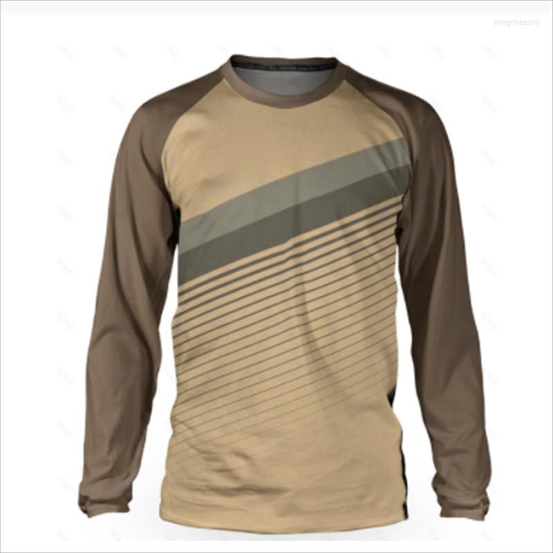 

Racing Jackets Breathable Quick Drying Men's Long Sleeve Mountain Bike Jerseys Summer Autumn Bicycle T-shirts Pro Team Cycling Wear