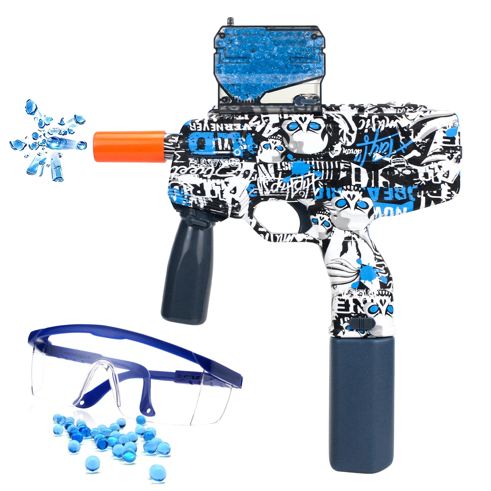 

Hot Outdoor Splash Toys Electric SplashGun Graffiti MP5 MP9 Uzi High Speed Air Gun Pistol Factory Outlet 30000 Pcs gel ball