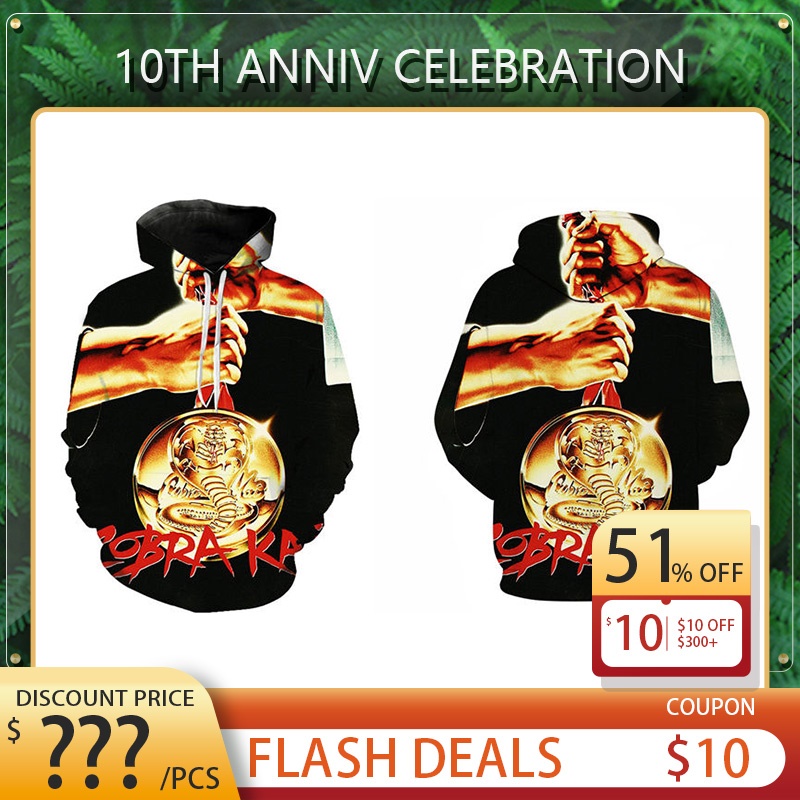 

Mens Jacket Designer Mens Cobra Printing Hoodie hip-hop Man Karate Pullover S-5XL, Customize(not sale)