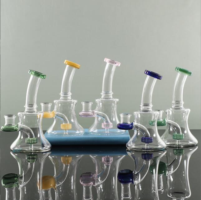 

glass bong oil rig Hookahs 5MM thickness banger nail bongs female joint 14.5MM blow bubbler dab smoking
