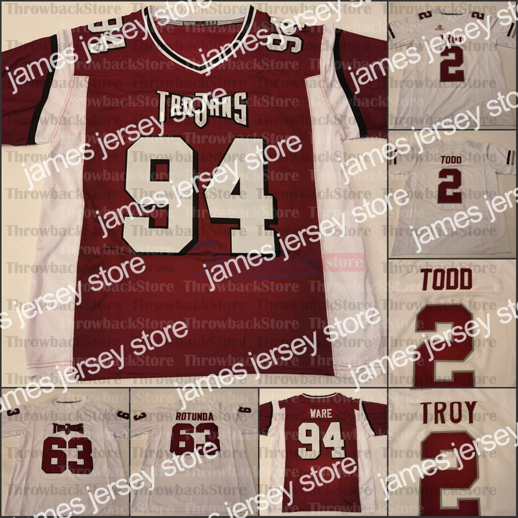 

American College Football Wear Custom Troy Trojans College Football Jerseys 5 Will Choloh 18 Reddy Steward 26 B.J. Smith 12 Jacob Free 9 Richard Jibunor, Red iv