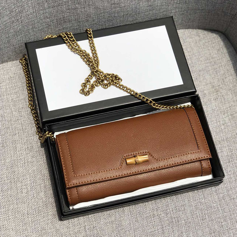 

Diana Bamboo Mini Chain Bag Women Designer Luxury Crossbody Wallet Coin Purse Ladies Key Pouch With Box Size 19cm, Color 1