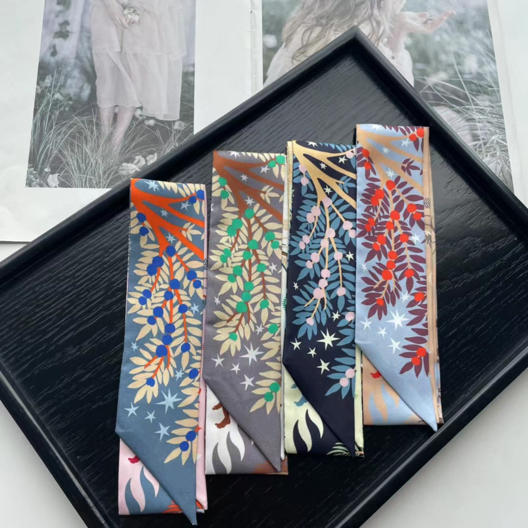 New Luxury Designers Design womens Scarves Silk Hair Scarf Headscarf cravat Bag decoration Fashion Accessories high quality