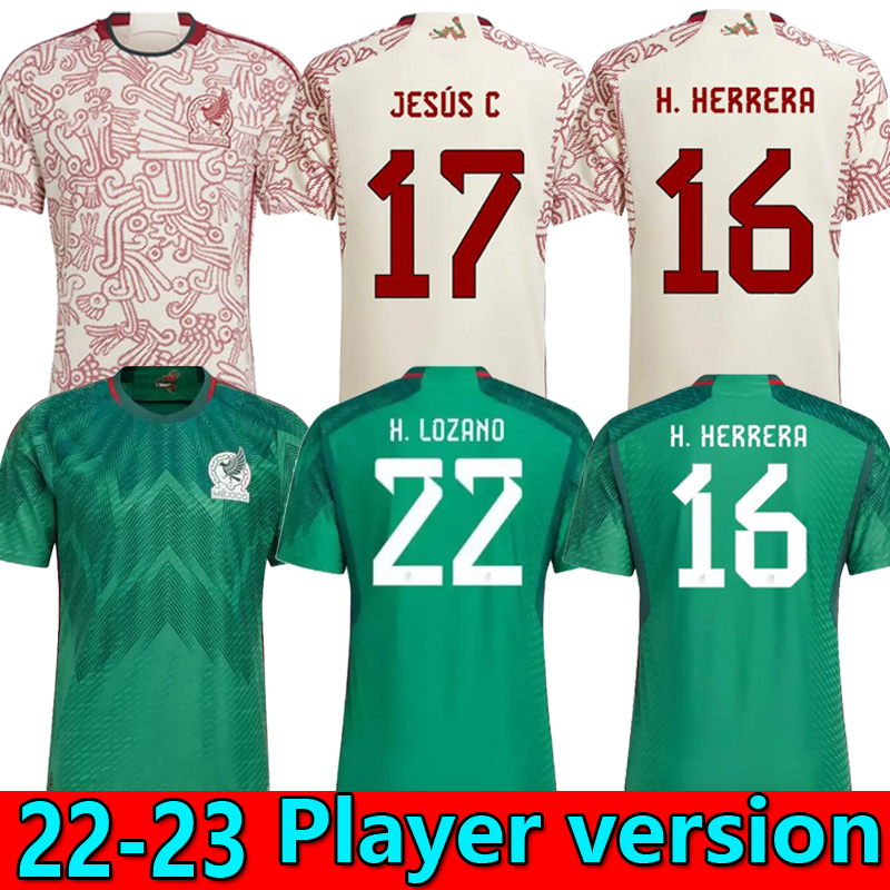 

Player version 2022 Mexico soccer jerseys special edition CONCACAF Gold Cup Camisetas 22 23 CHICHARITO LOZANO DOS SANTOS GUARDADO football shirt Kids kit, 22/23 home player