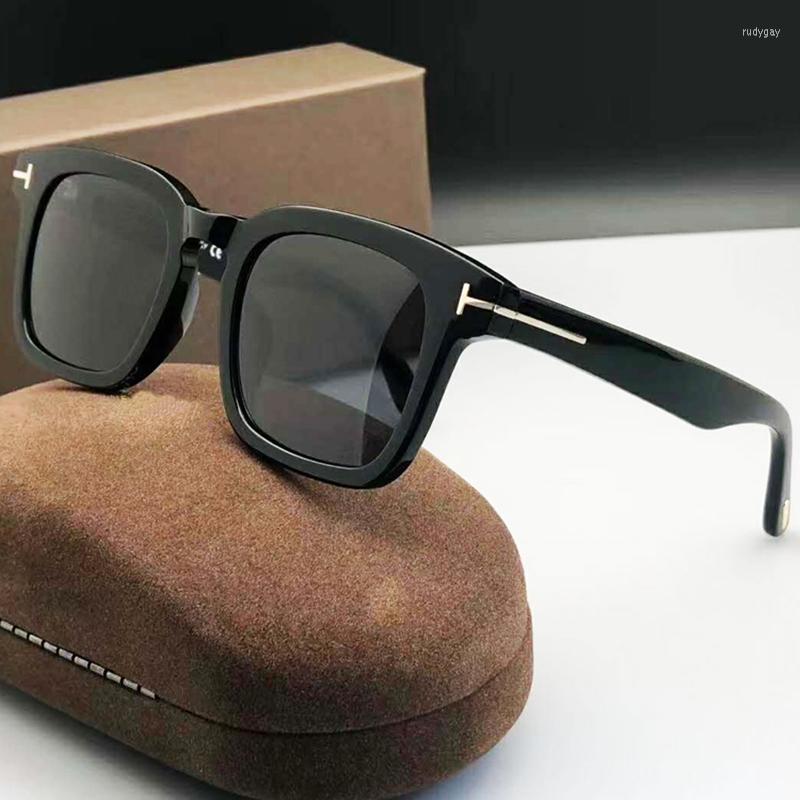 

Sunglasses Tom Brand TF751 Classic Acetate Square Polarized Men Women's Fashion Anti-ultraviolet Sun Glasses With Original Box