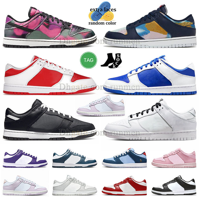 

Graffiti Low Casual Shoes Designer men women sneakers Pandas White Black UNC Grey Fog Triple Pink Medium Olive Why So Sad Lisa Leslie easter mens trainers sports shoe, C54 36-45 white black