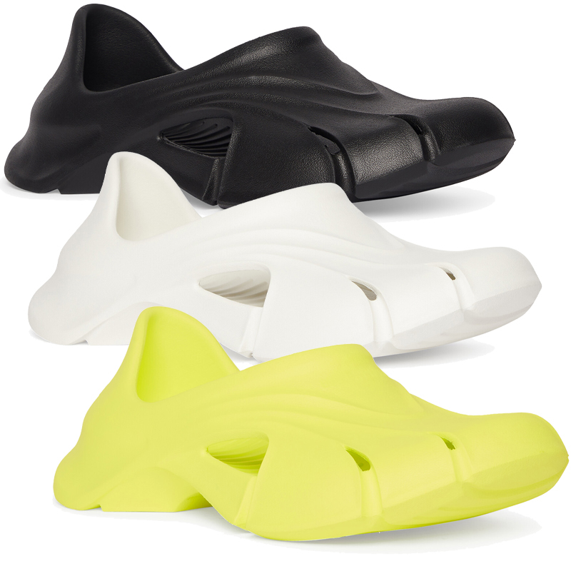 

With Box New Mold Slide Sandals Slippers White Closed In Black Yellow Summer Beach flip flop Women Casual Sandal 653874W3CE21000