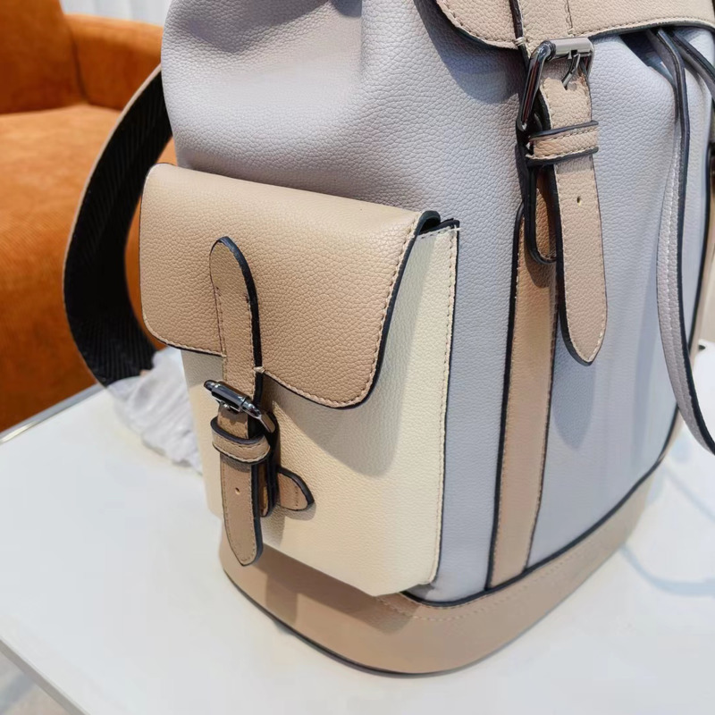 

Evening bags men's and women's same style leather backpack fashion shoulder travel boutique, Multi