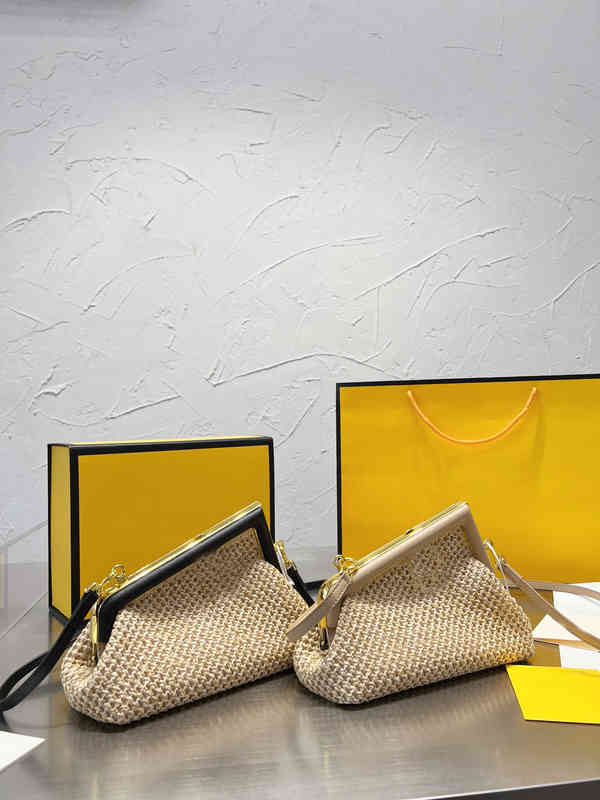 

Clutch F Bag Luxury Designer Handbags Metal Hemming Leather Fashion Women Ladies Single Shoulder Messenger Wallet Purse 220902, Gold