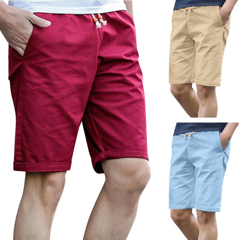

Men's Shorts Pants Fashion Men's Washed Casual Summer Cropped Beach, Blue