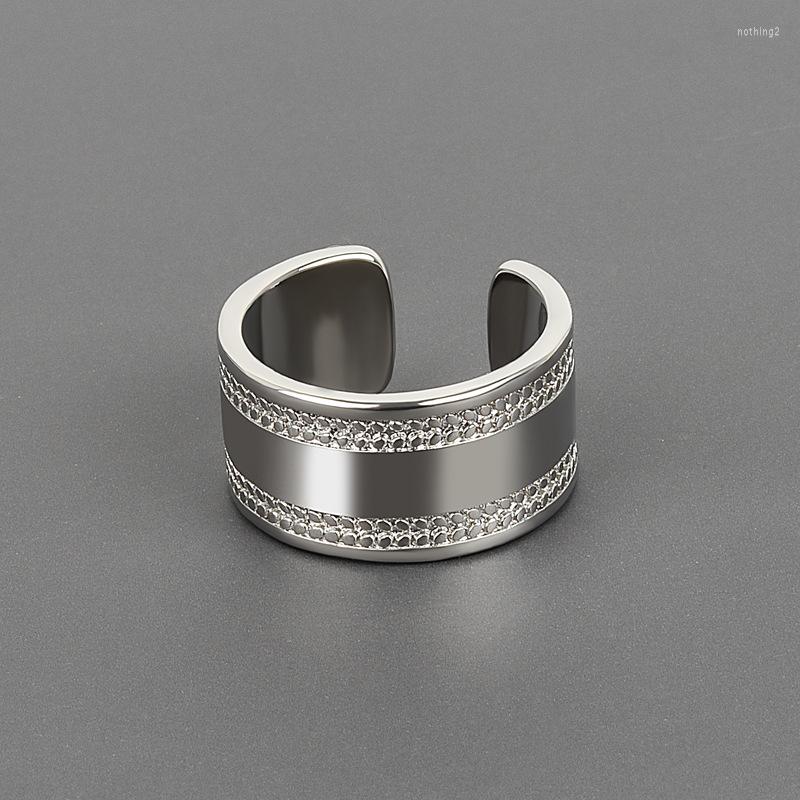 

Wedding Rings Fashion Personality Retro Olive Branch Open For Women Korea Glossy Adjustable 2022 Trendy Jewelry Accessories Gift