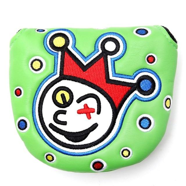 

Golf Mallet Putter Clube Heads Covers Headcover Synthetic Leather Clown