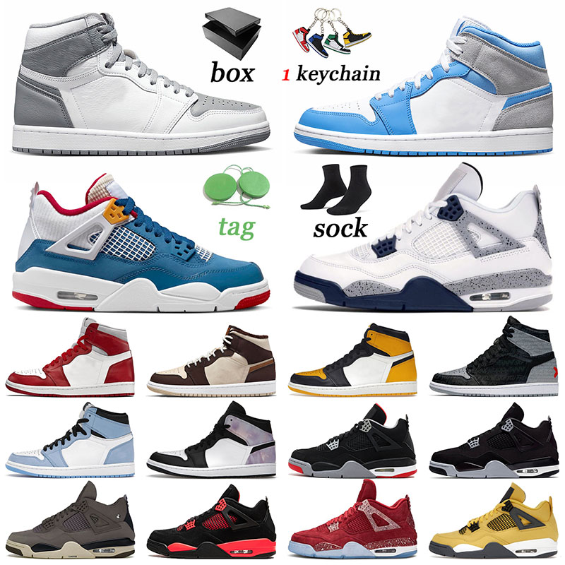 

Outdoor 1 Basketball Shoes 4s Jumpman Stealth Violet Ore J4 Midnight Navy Men Trainers Women Offs White Sports Denim 1s Yellow Toe 4 Zen Master Black Cats Sneakers 36-47, 40-47 red thunder