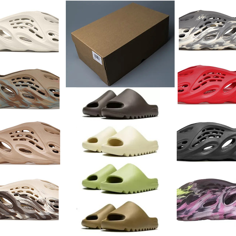 

Sandals foam runners MX Carbon top with box size 13 foam slides runner ararat sand grey red