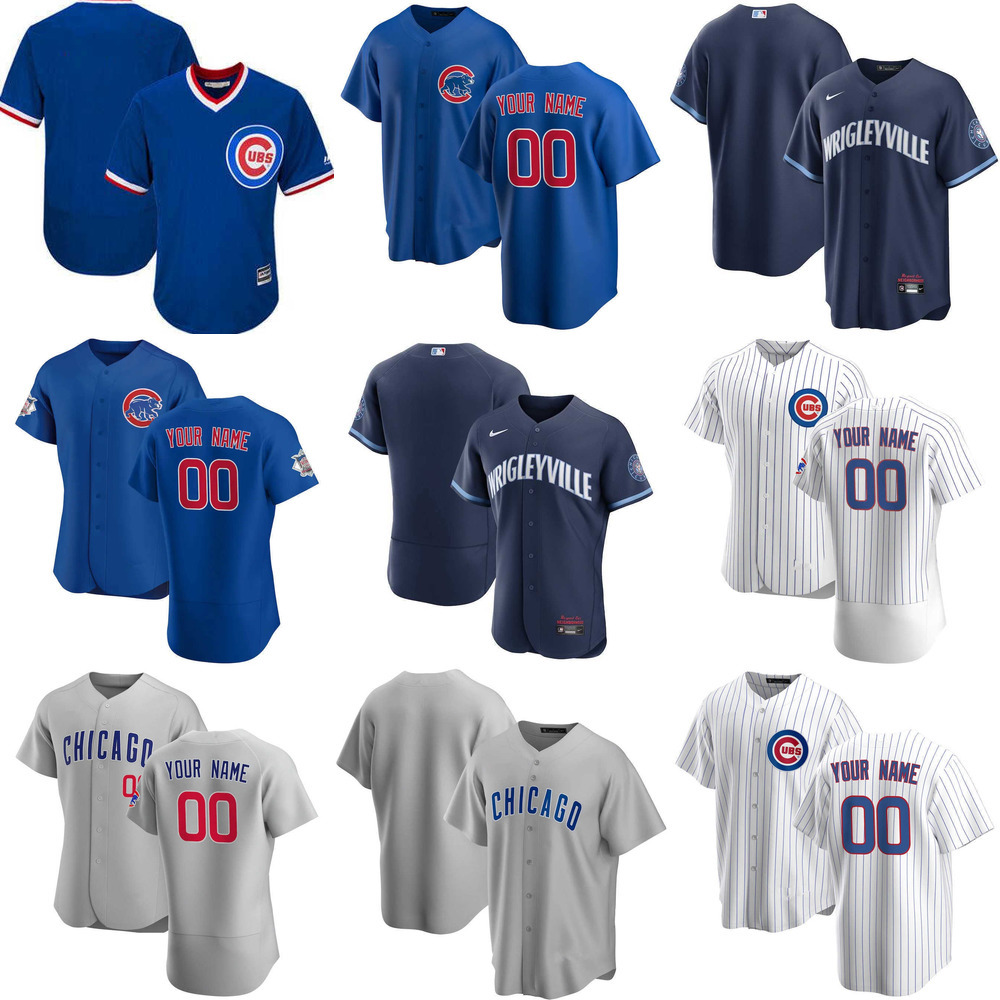 

Baseball Jerseys Custom Jersey Mens women Youth Chicago''Cubs''14 Ernie Banks 49 Jake''Arrieta 23 Ryne Sandberg 13 David Bote Baseball Jerseys, Color