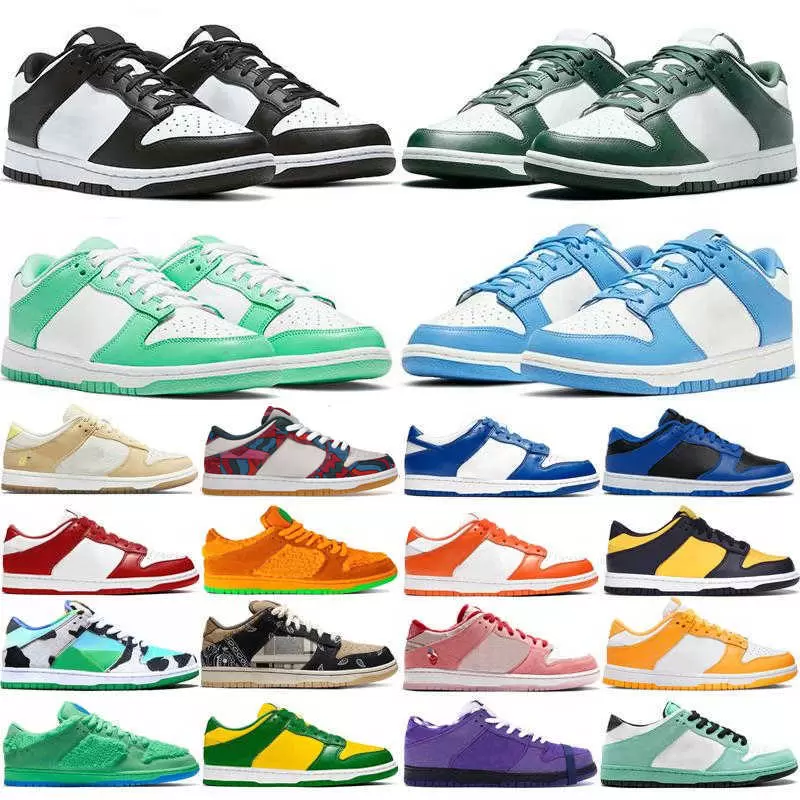 2023 Men Running Shoes White Black Panda Grey Fog Varsity Green Racer Blue Raspberry Safari Mix Mens Women Trainers Outdoor Sports Sneakers