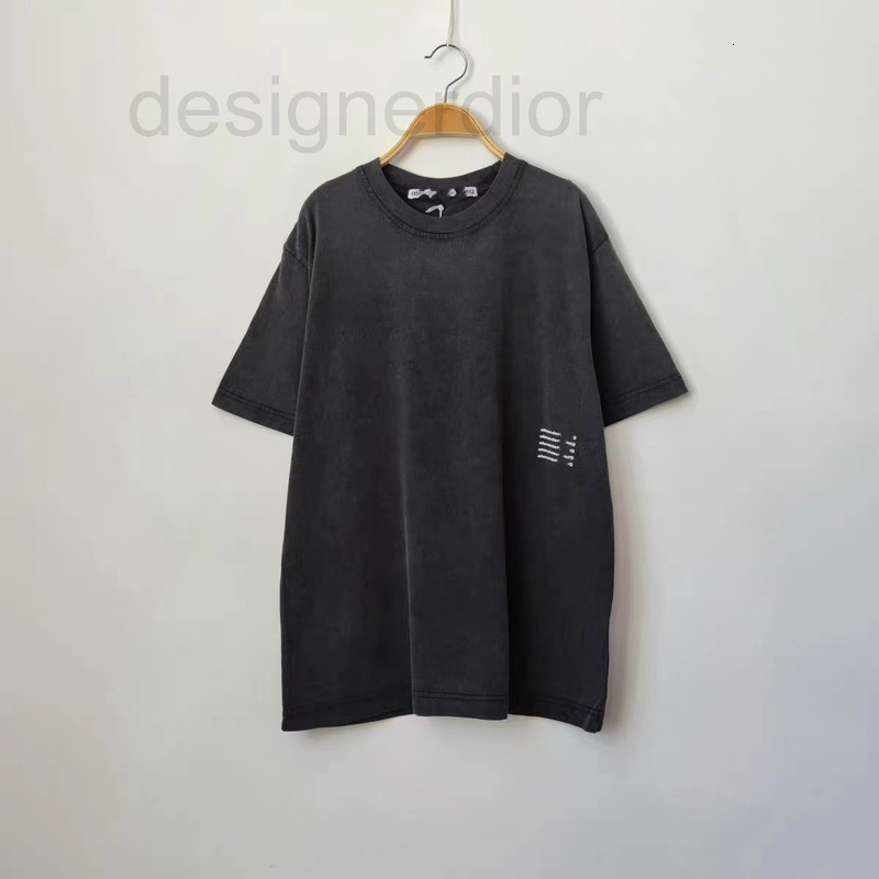Sweat-shirts pour femmes SweatShirts High Version 2022 Été Nouveau AW King Letter Imprimer Wash Utilisé des hommes à manches courtes lâches pour