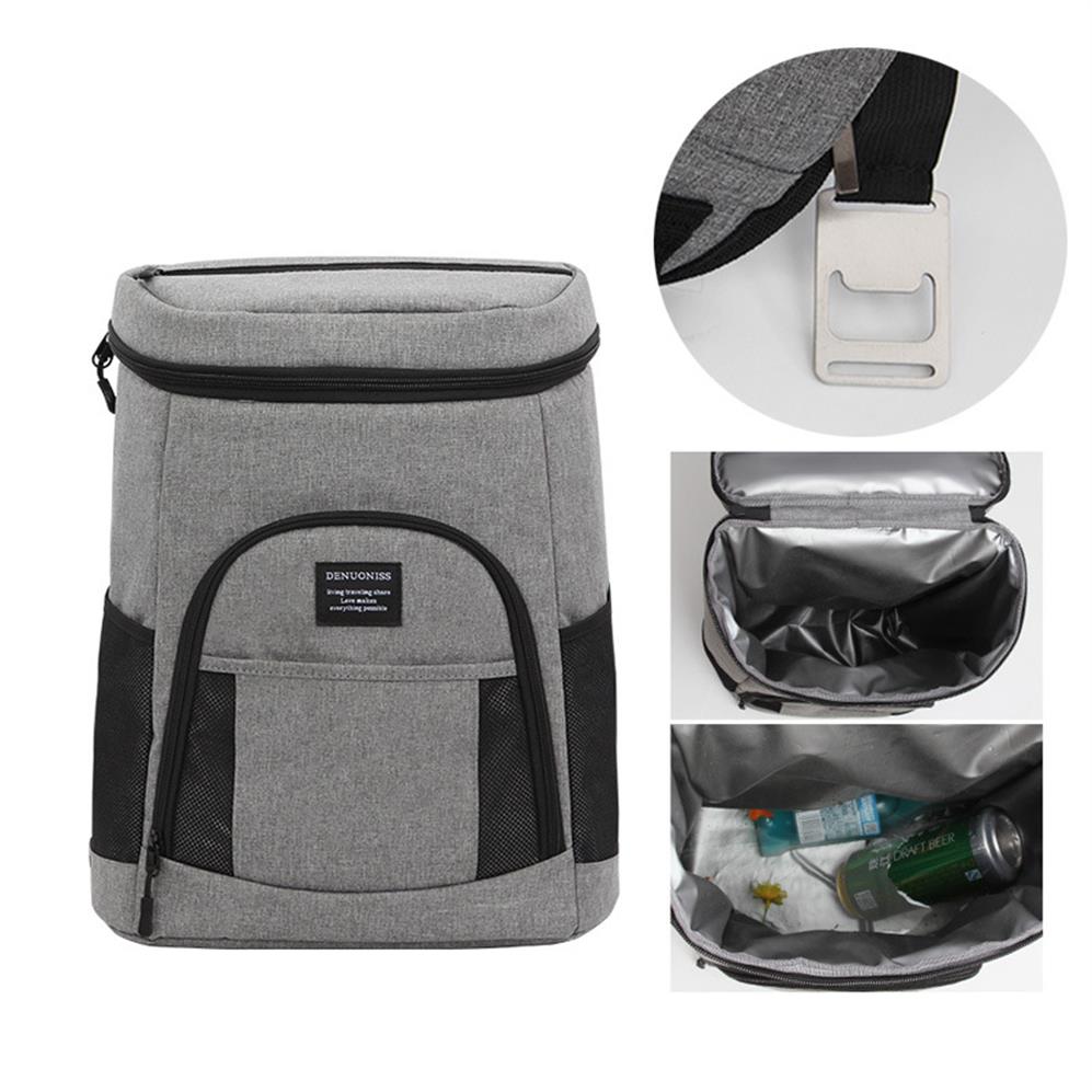 

Thermal Cooler Insulated Picnic Bag Functional Pattern For Work Climbing Travel Backpack Lunch Box Bolsa Termica Loncheras264Z, Black