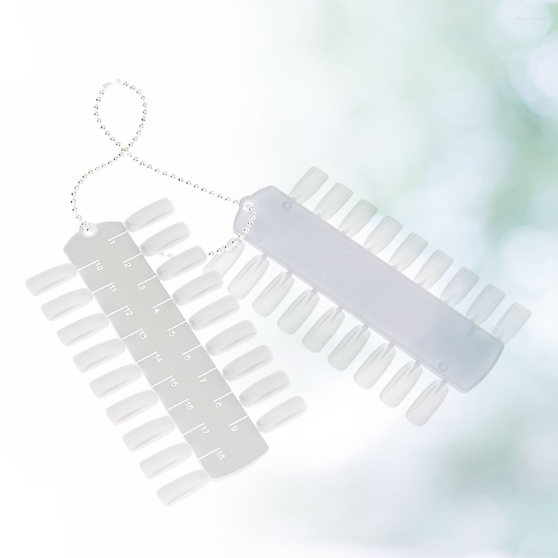 

False Nails 36 Color Display Board Double-sided Durable Nail Polish, White