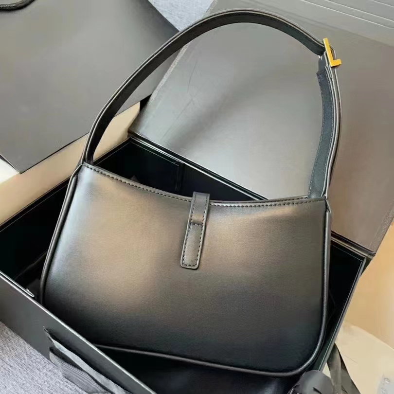 

Popular Dupes Womens Hobo Bag Black Smooth Leather Sac Femme Fashion Crossbody Bags Ladies Shoulder Bags 25CM Bests Designer Handbags With Box