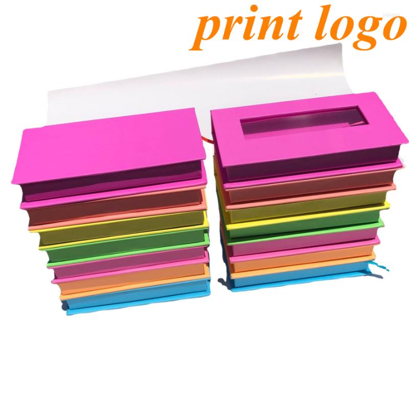 

False Eyelashes Mink Lashes Wholesale Vendor Makeup Eyelash In Bulk Lash Packaging Boxes Color Box 25mm