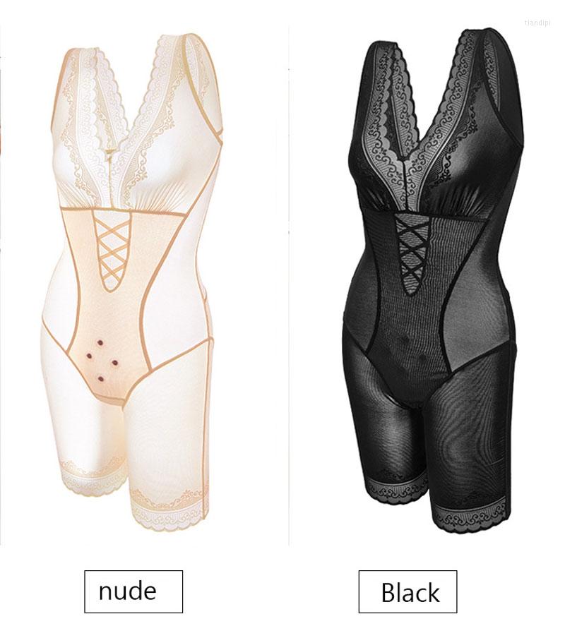 

Women's Shapers High Stretch Body Shaper Shapewear Self-heating Slimming Clothing Underwear Gaine Amincissante Femme Ventre Fajas, Black