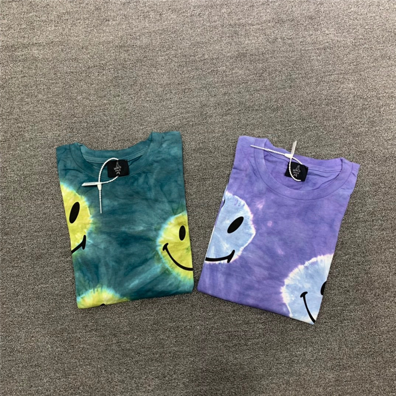 

2023ss Tie Dyed Tee T-Shirt Men Women Best-Quality Oversized T Shirt Tops