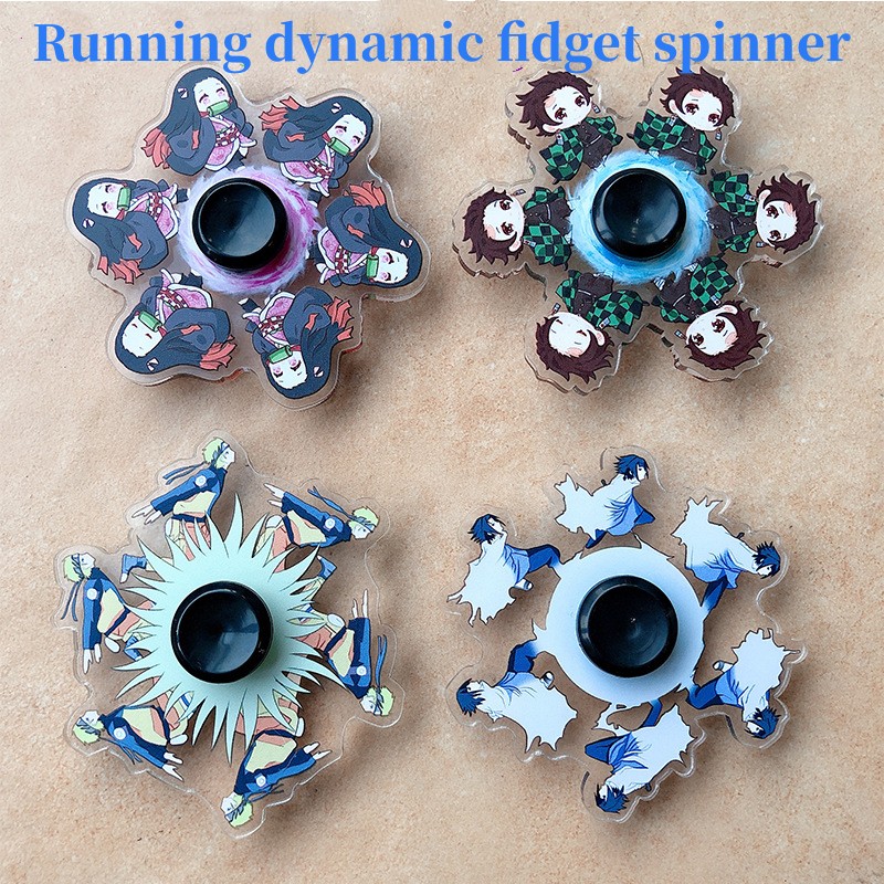 

Fidget Toy Fidgets Spinner Finger Toy Naruto Spinning Running Narutos Sasuke Dynamic Spinners Anti-Stress Autism Anxiety Toys