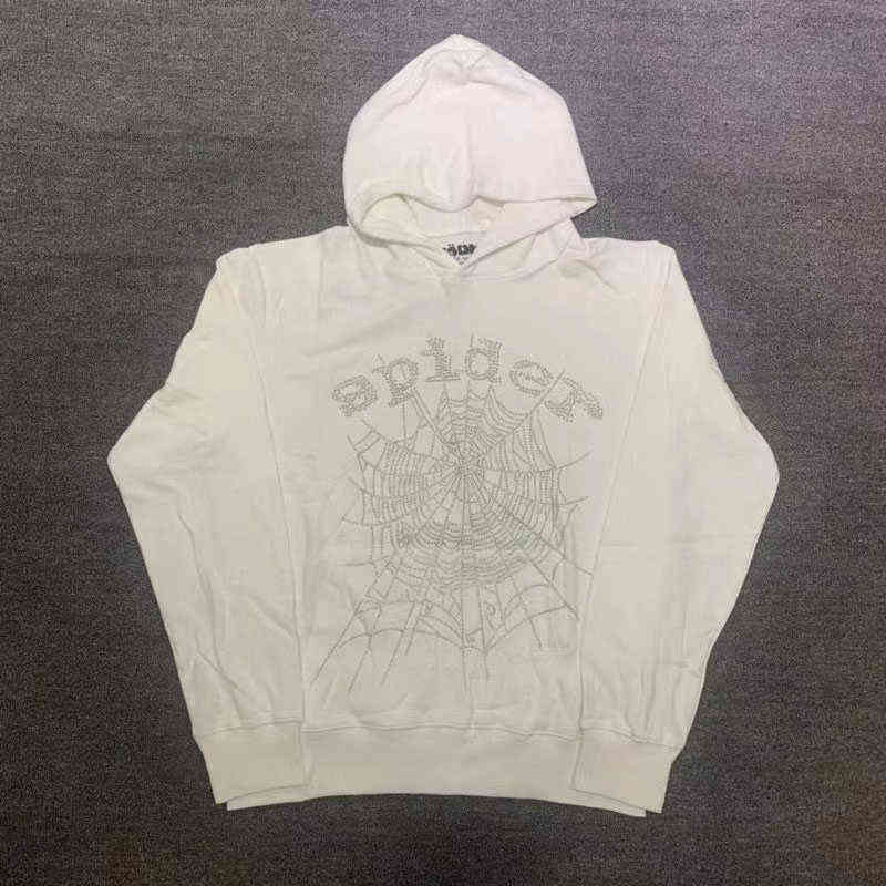 

Men's Hoodies Sweatshirts White Sp5der 555555 Hoodie Sweatshirt Glitter Men Women Sp5der 55555 Oversized Pullover T220901, 09