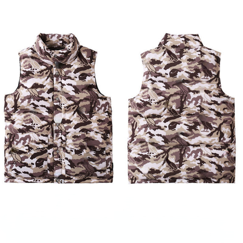 

APE vest mens jacket goose down sleeveless vests men women hip hop loose cardigan coat ba 22 pe camouflage jackets, No.6