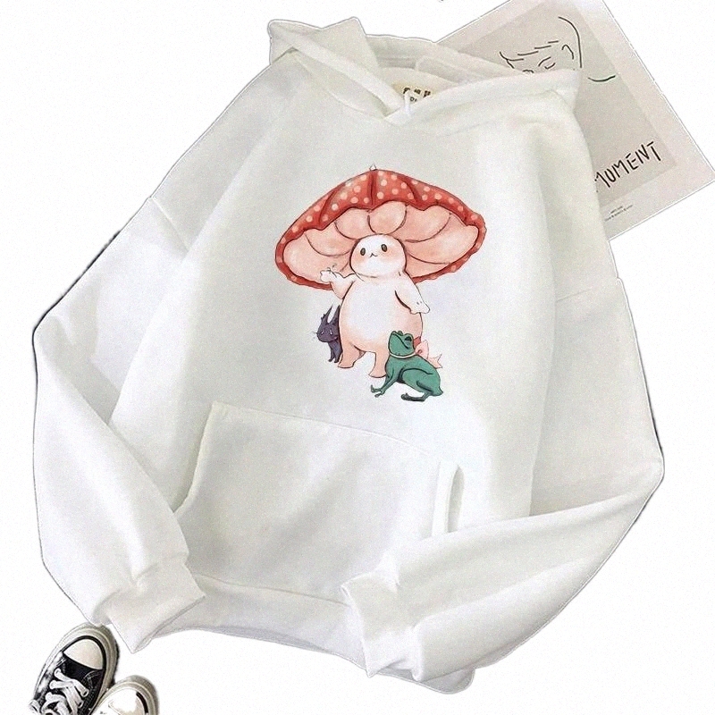 Women's Hoodies & Sweatshirts women's Hoodies & Sweatshirts Streetwear Women Sweatshirt Autumn Long Sleeve Harajuku Hoodie Cute Mushroo-image-797917868