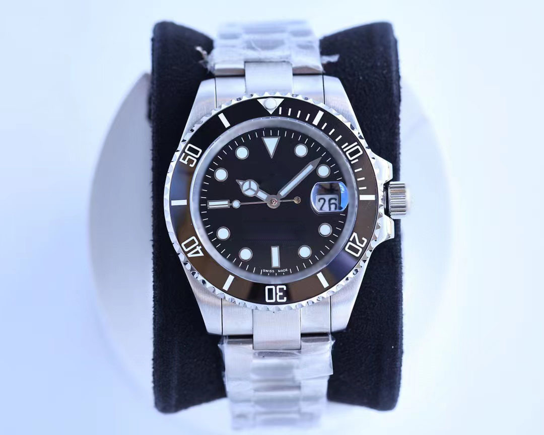 

Swim Wristwatches Factory OP8 Clasp Mens Watch 116610 Men Automatic Sapphire Stainless Solid Glidelock Black ceramics bezel Green face Male Watches Datejust 41mm, Carton