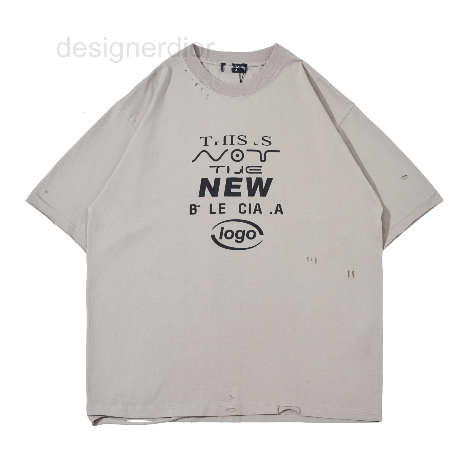 

Men's Hoodies & Sweatshirts designer High version 2022 summer new Paris B house hand worn print loose men's and women's short sleeved T-shirt 6U80, 2# packing bag