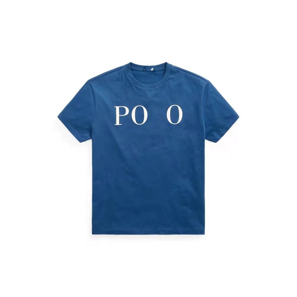 Vente en gros 2082 Summer New Polos Shirts European and American Men's Colteves Colorblock Colorblock Cotton de grande taille T-shirts de mode br