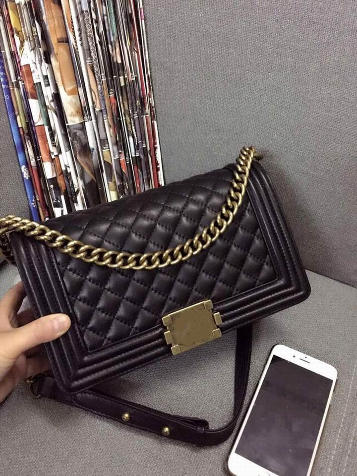 

LUXURY Classic cross body bag Black boy Caviar Leather Mini Flap Bags Quilted Calfskin Gold Aged Silver Metal Hardware Chain Strap Shoulder bags vintage handbag tote, Box